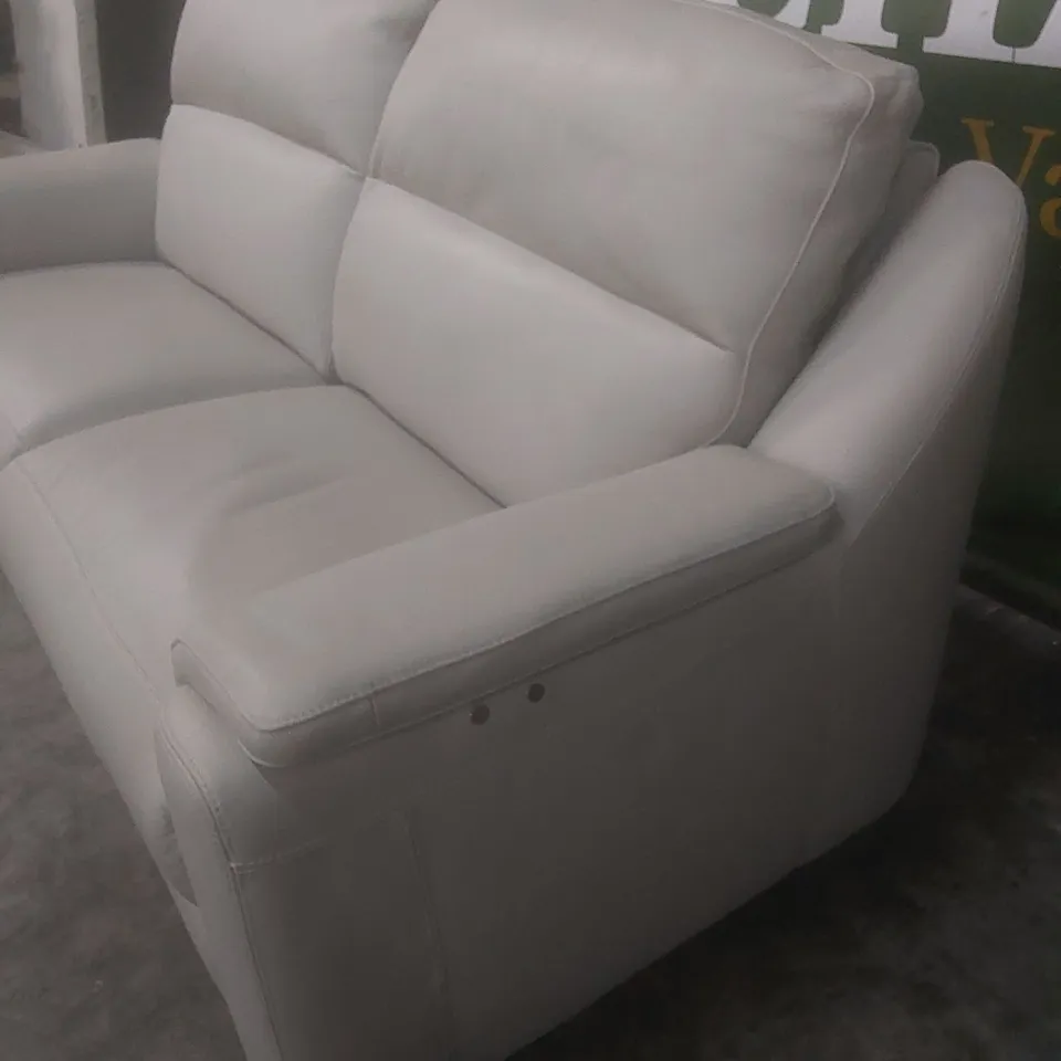 QUALITY DESIGNER ITALIAN MADE PARMA 3 SEATER ELECTRIC RECLINER LEATHER UPHOLSTERED SOFA 