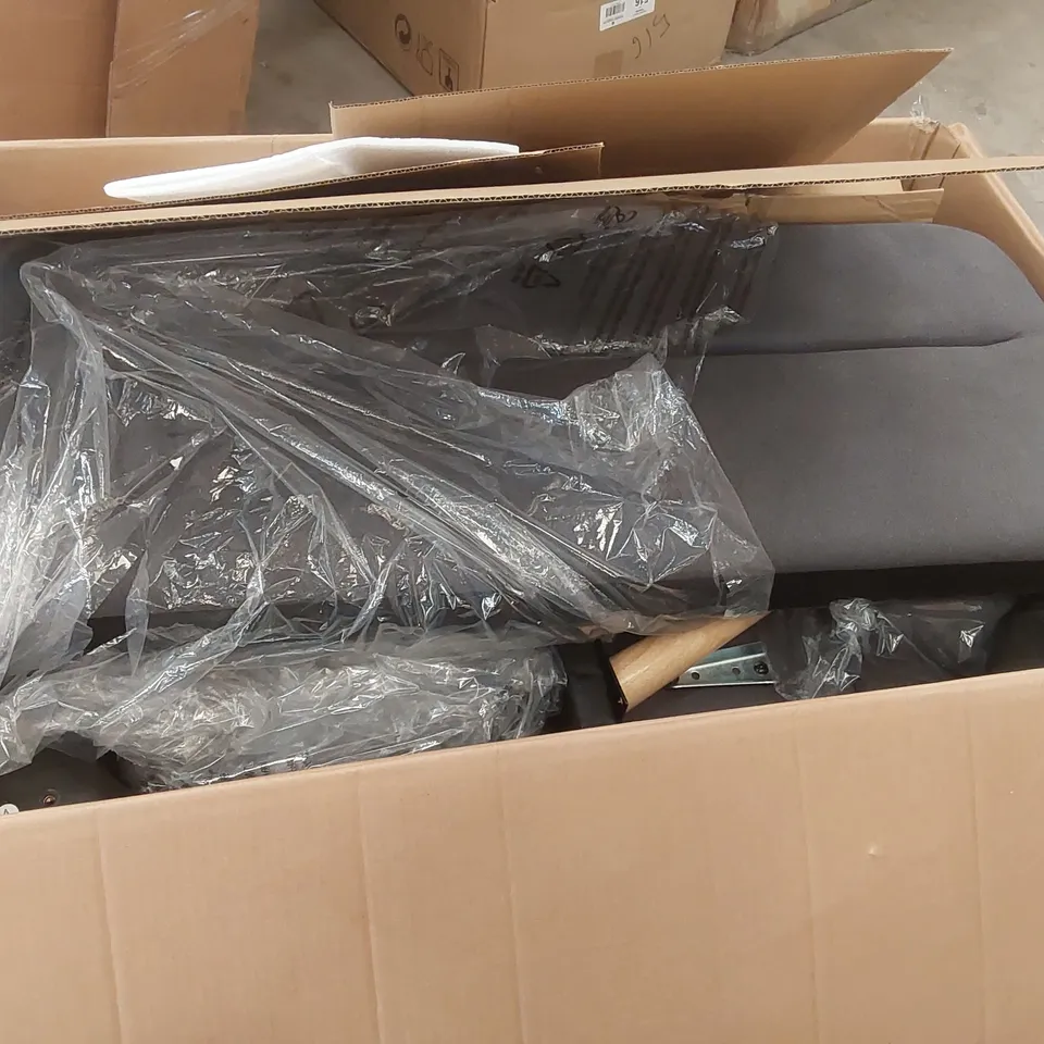 BOXED 2 SEATER UPHOLSTERED LOVESEAT 
