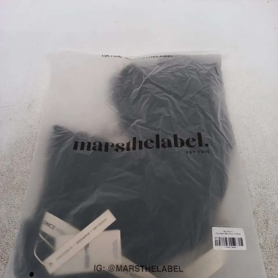 BAGGED MARS THE LABLE THE GWEN MINI DRESS IN BLACK – SIZE S