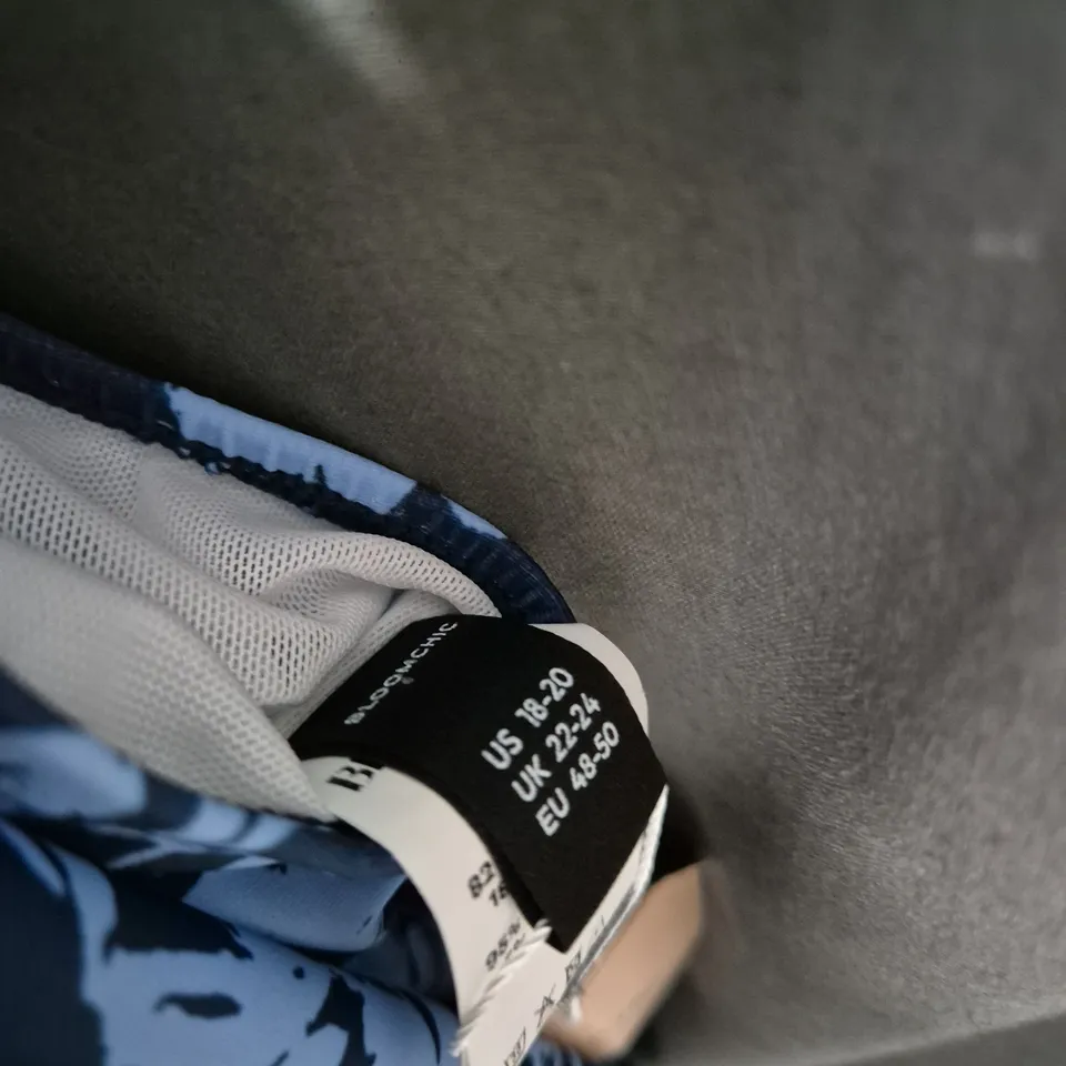 BLOOMCHIC BLUE FLORAL SLEEVELESS DRESS – UK 22-24