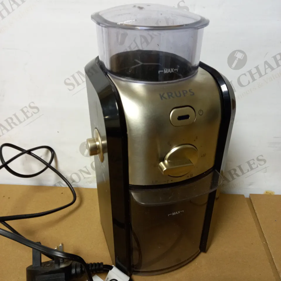 KRUPS EXPERT BURR GRINDER FOR COFFEE BEANS