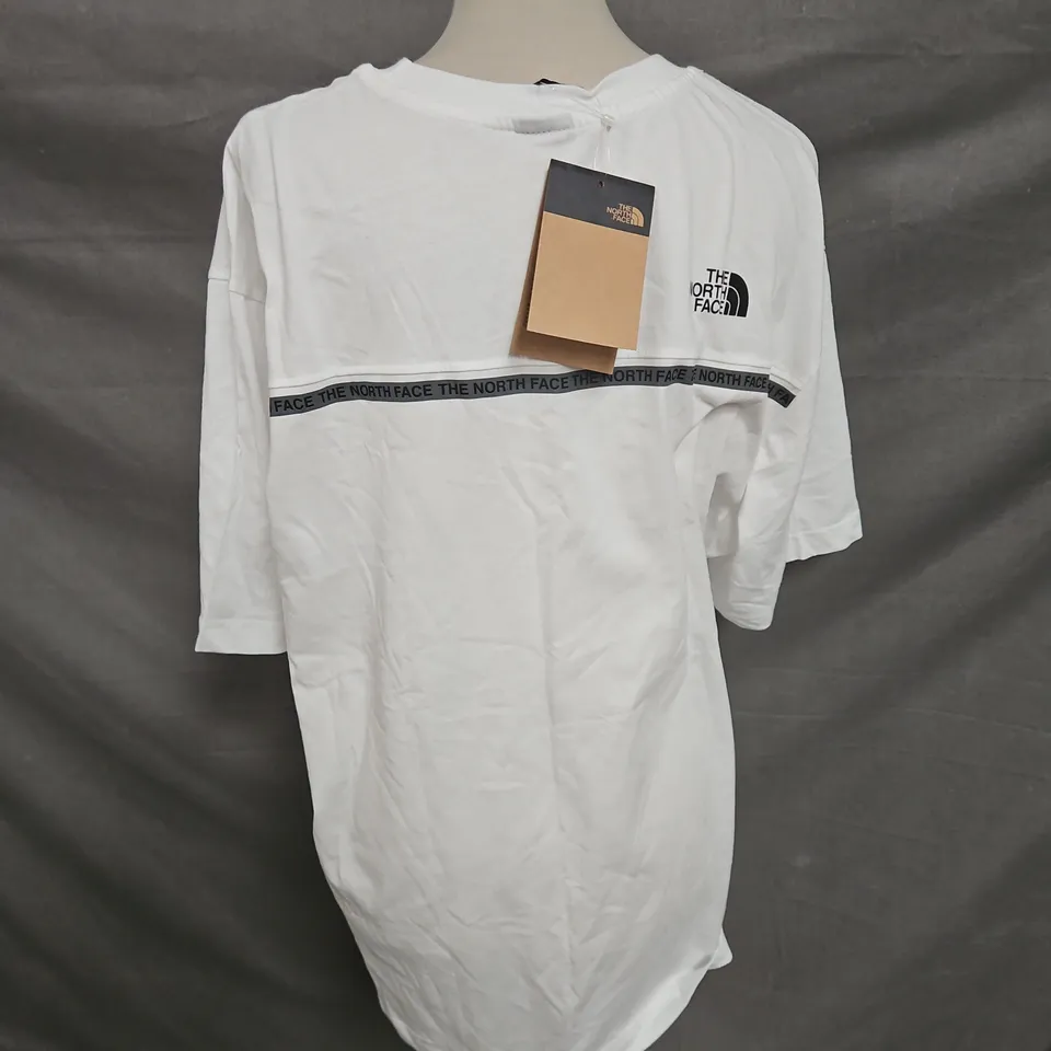THE NORTH FACE MENS SHORT SLEEVE ZUMU RELAXED TEE IN WHITE SIZE XL