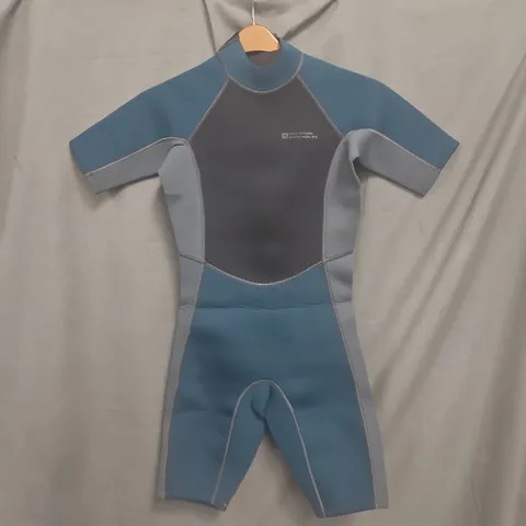 MOUNTAIN WAREHOUSE SHORTY WETSUIT IN GREEN/GREY - XXS