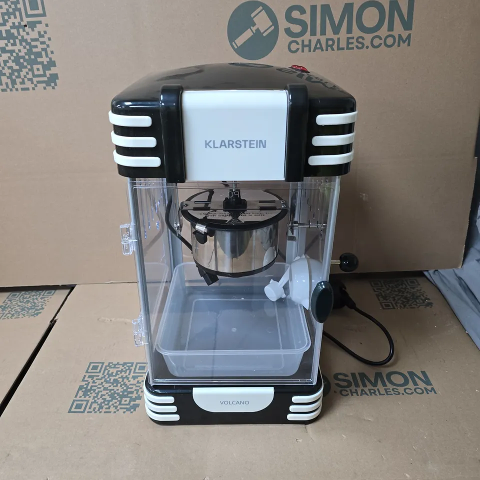 KLARSTEIN RETRO POPCORN MACHINE - UNBOXED 