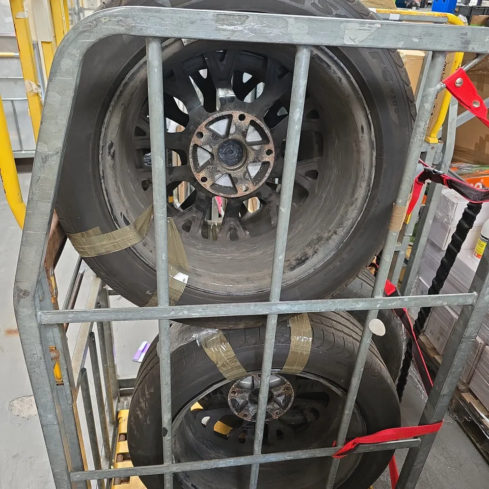 SET OF 18" FORD TRANSIT CUSTOM ALLOY WHEELS AND TYRES 