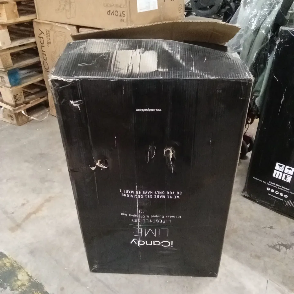 BOXED ICANDY LIME STROLLER AND CARRYCOT (1 BOX)