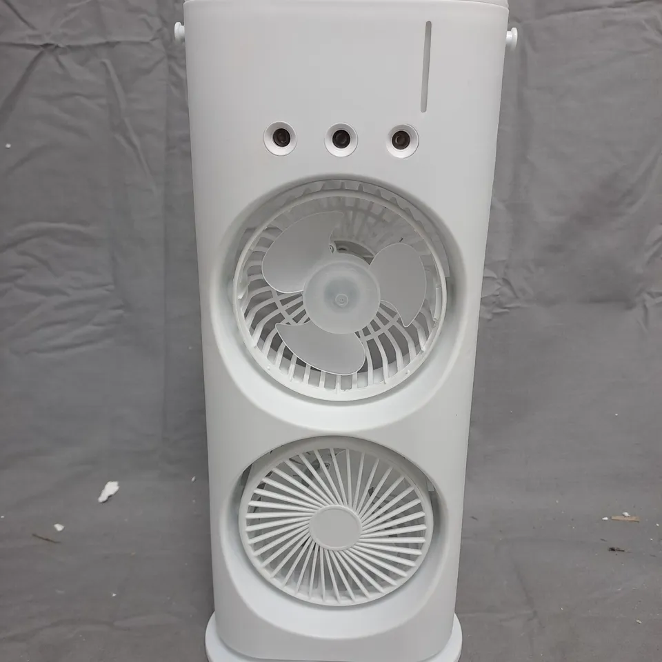 DOUBLE-ENDED SPRAY FAN – PORTABLE HUMIDIFYING TOWER FAN (BOXED)