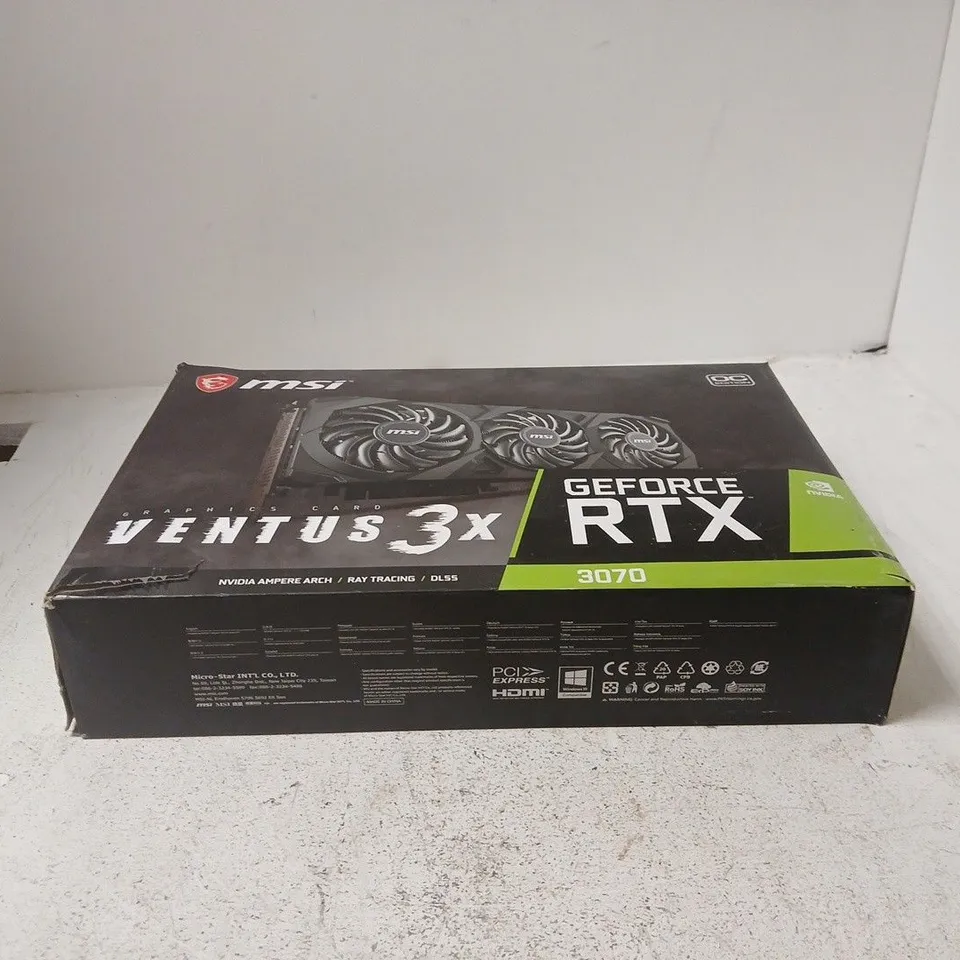 MSI GEFORCE RTX 3070 VENTUS 3X GRAPHICS CARD – BOXED