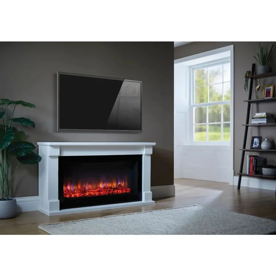 BOXED BRADBURY-AMBIENCE ELECTRIC FIREPLACE SUITE 