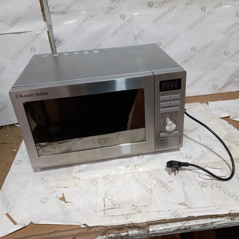 RUSSELL HOBBS FAMILY SIZE SILVER MICROWAVE 