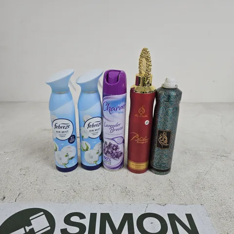 TOTE OF APPROXIMATELY 12 ASSORTED AIR FRESHENER PRODUCTS TO INCLUDE FEBREZE, CHARM, AL HADI ETC