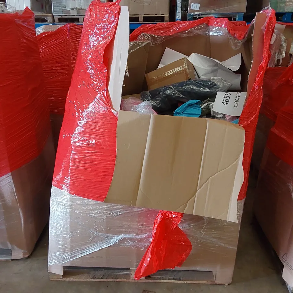PALLET CONTAINING ASSORTED HOUSEHOLD PRODUCTS INCLUDING HAND BAGS, CHRISTMAS DECORATIONS AND WOMEN'S EARRINGS, INK CARTRIDGES, KIDS PRODUCTS ETC 