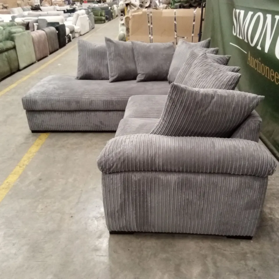 AMALFI LEFT HAND SCATTER BACK FABRIC CORNER CHAISE SOFA RRP £819