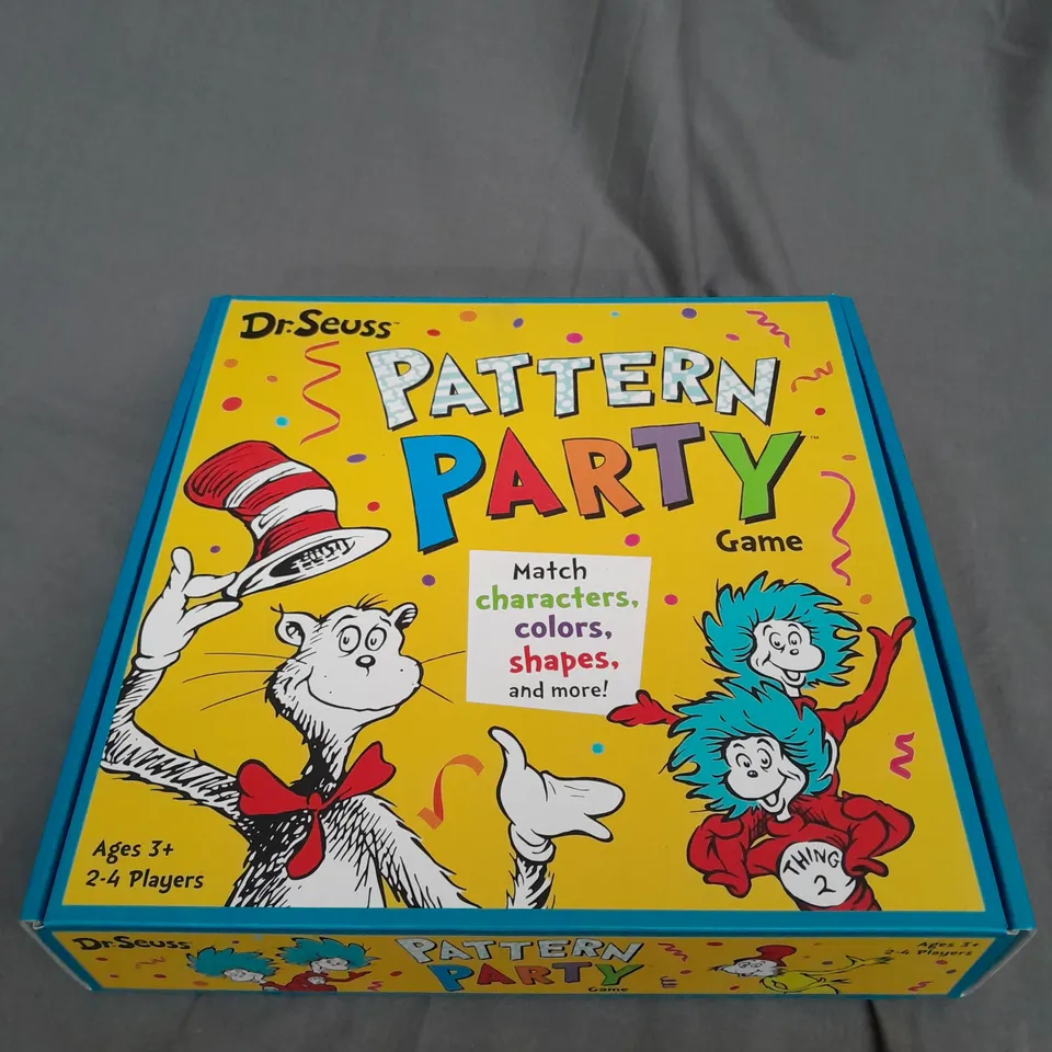 DR.SEUSS PATTERN PARTY GAME - AGES 3+