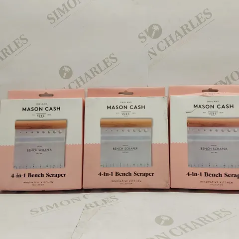 BOX OF APPROXIMATELY 3 BRAND NEW MASON CASH 4-IN-1 BENCH SCRAPER