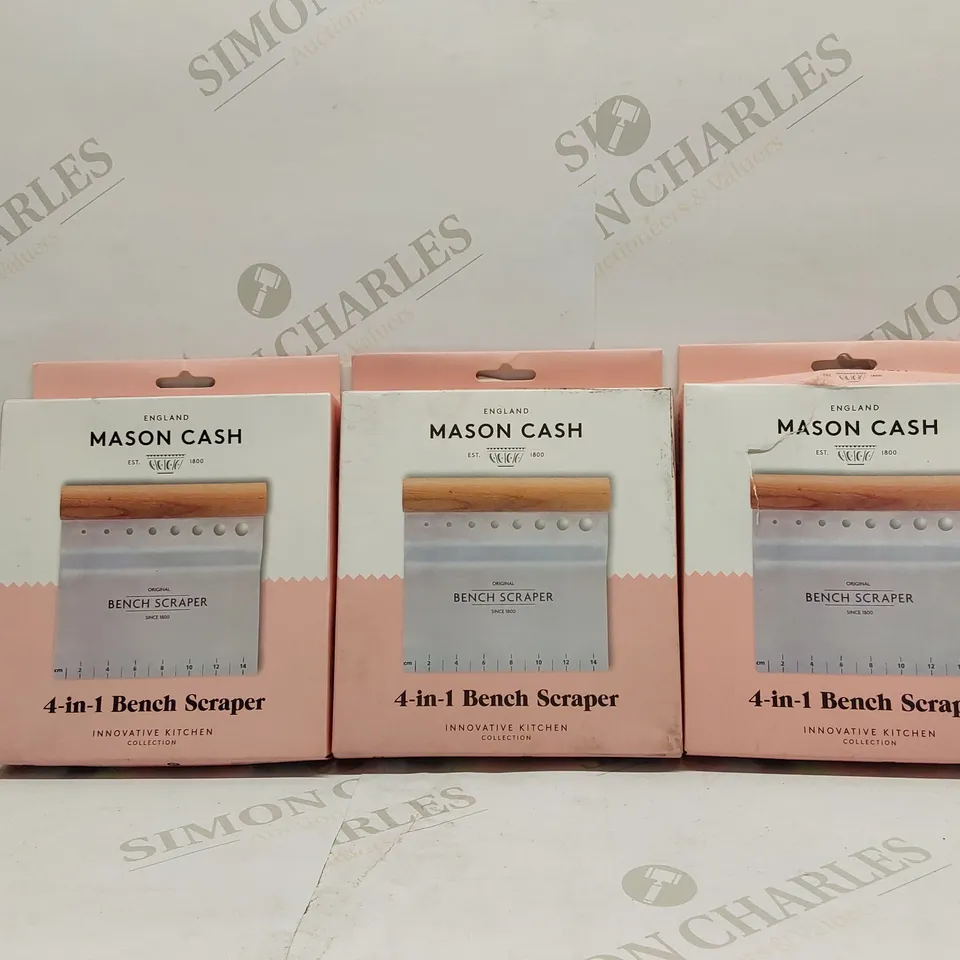BOX OF APPROXIMATELY 3 BRAND NEW MASON CASH 4-IN-1 BENCH SCRAPER 