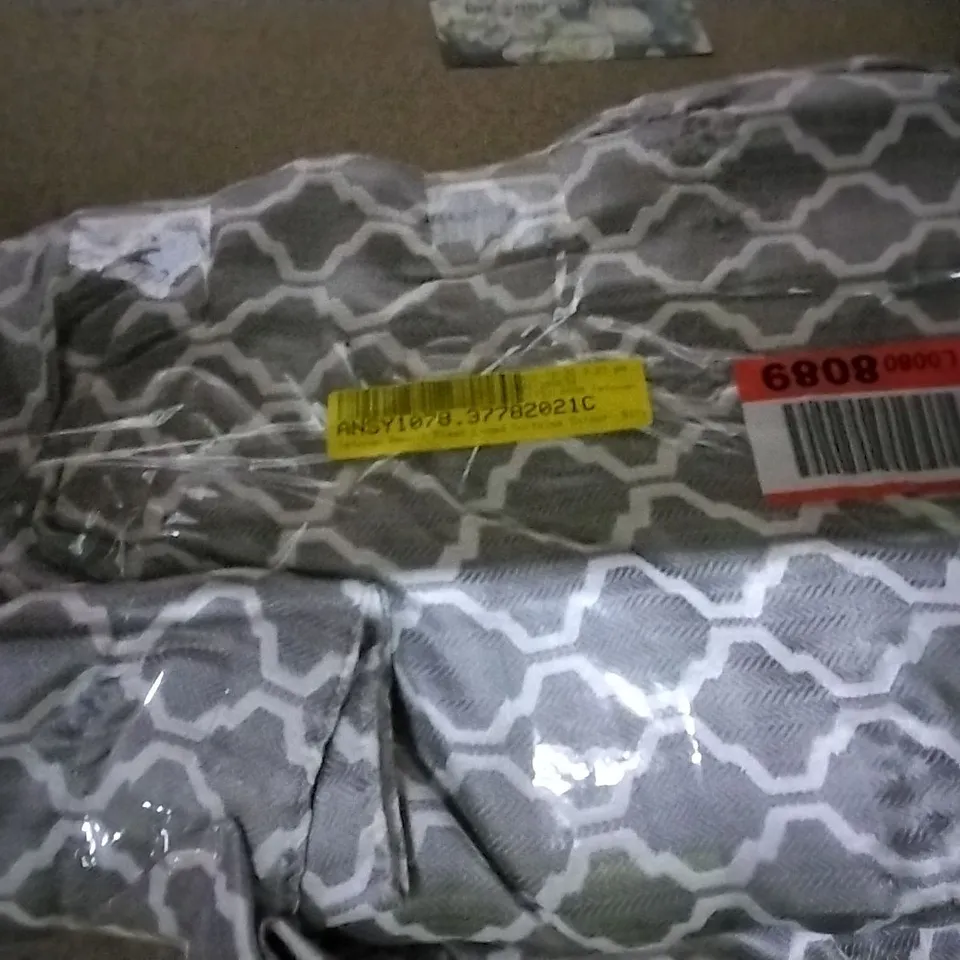 TETOUAN PENCIL PLEAT LINED CURTAINS SILVER, SIZE NOT SPECIFIED 