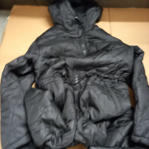 H&M BLACK PADDED JUMPSUIT - SIZE XS