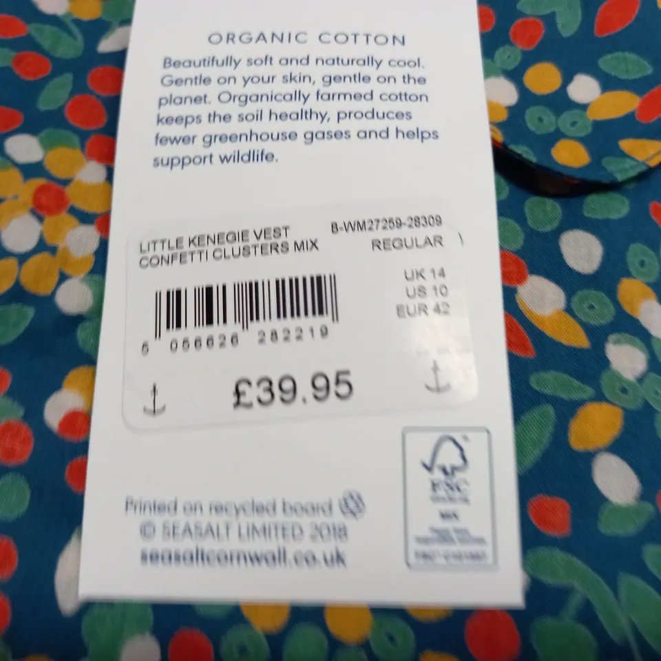 SEASALT CORNWALL LITTLE KENEGIE VEST - UK 14