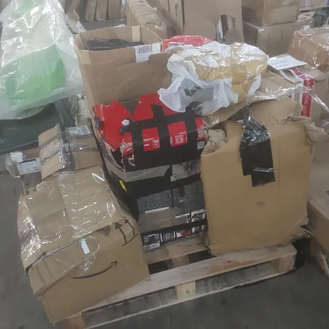 PALLET OF ASSORTED HOUSEHOLD GOODS AND PRODUCTS; INCLUDING PRESSURE WASHER, VACUUM CLEANER PARTS, AIR FRYER ETC