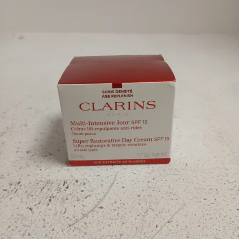 CLARINS PARIS MULTI-INTENSIVE JOUR SPF 15 / SUPER RESTORATIVE DAY CREAM SPF 15 – 50 ML (BOXED)