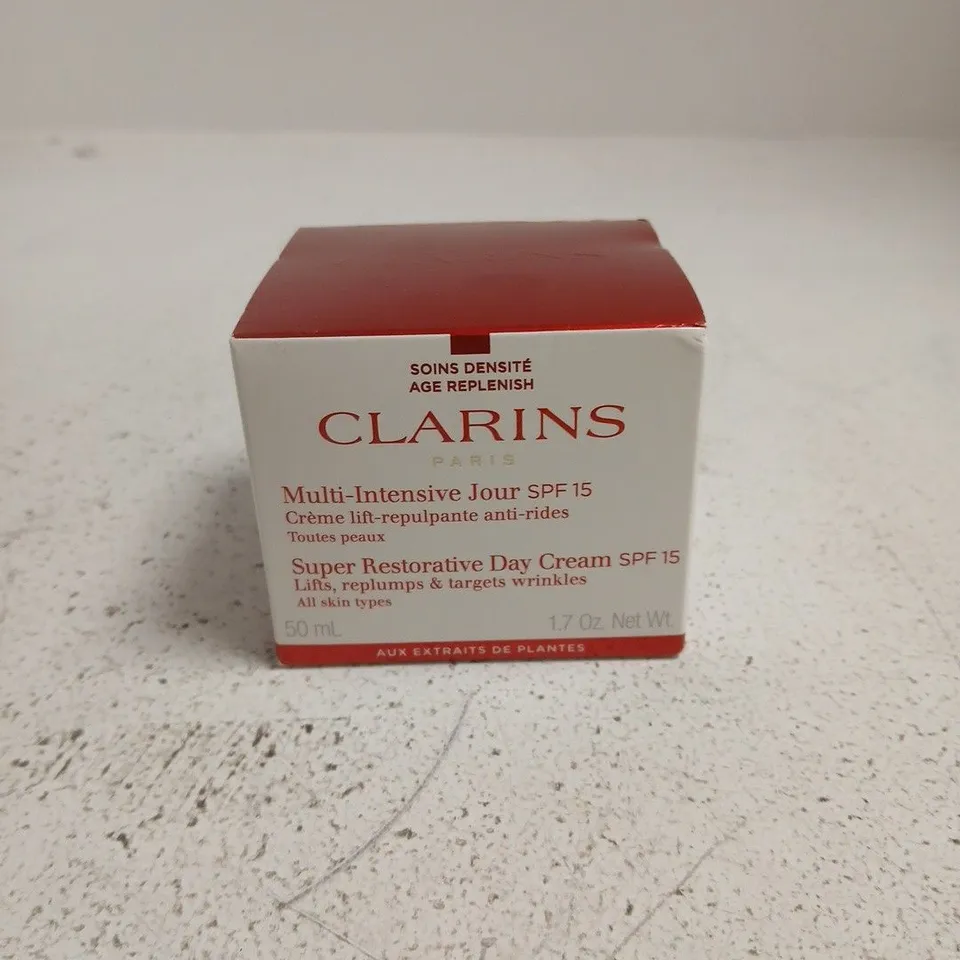CLARINS PARIS MULTI-INTENSIVE JOUR SPF 15 / SUPER RESTORATIVE DAY CREAM SPF 15 – 50 ML (BOXED)