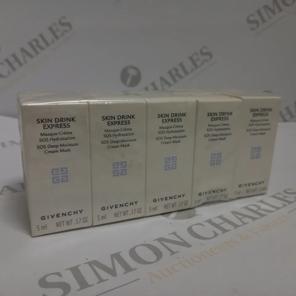 APPROXIMATELY 10 X 5ML GIVENCHY SOS DEEP-MOISTURE CREAM MASK SAMPLES 