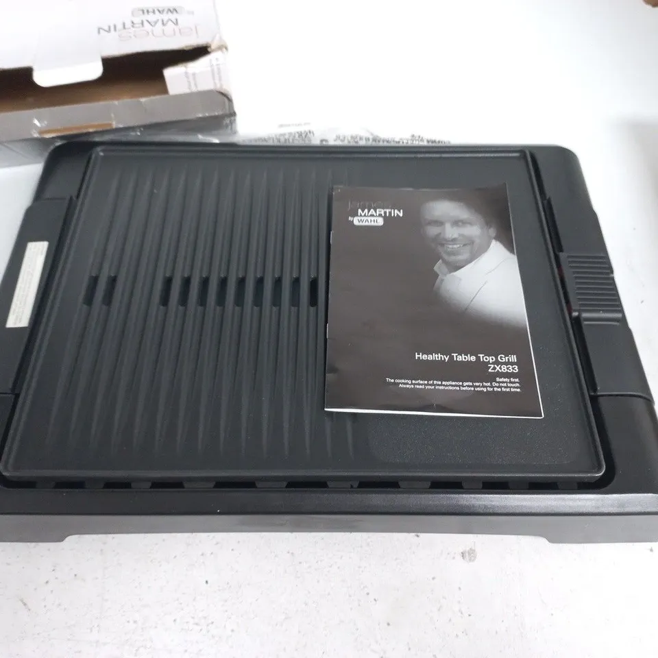 JAMES MARTIN BY WAHL HEALTHY TABLE TOP GRILL ZX833