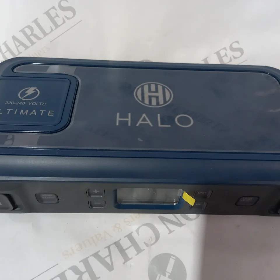 BOXED HALO BOLT ULTIMATE POWER BANK W/JUMP STARTER AIR COMPRESSOR & AC OUTLET
