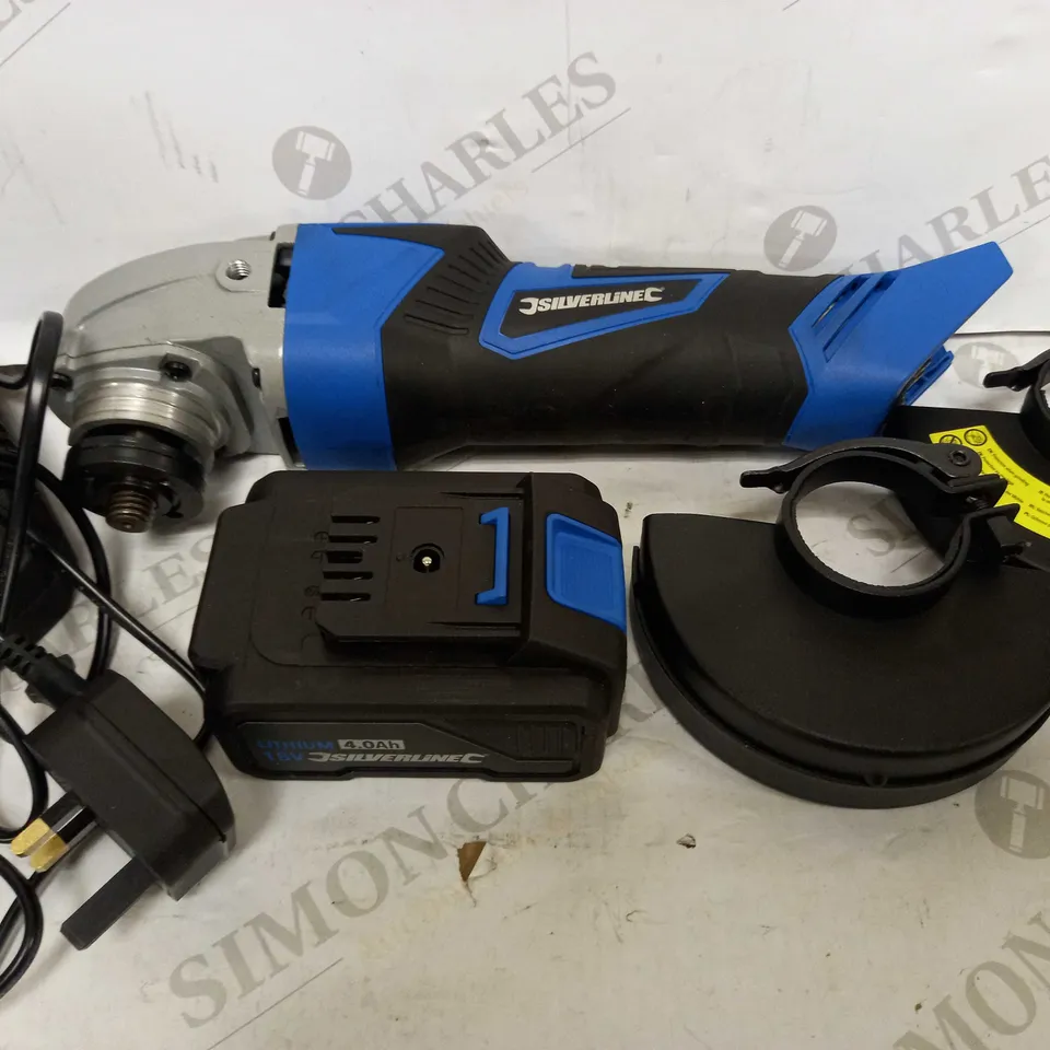 SILVERLINE 980960 18V CORDLESS 115MM ANGLE GRINDER