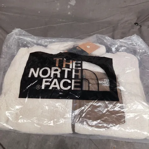 THE NORTH FACE FLEECE JACKET – WHITE – SIZE S