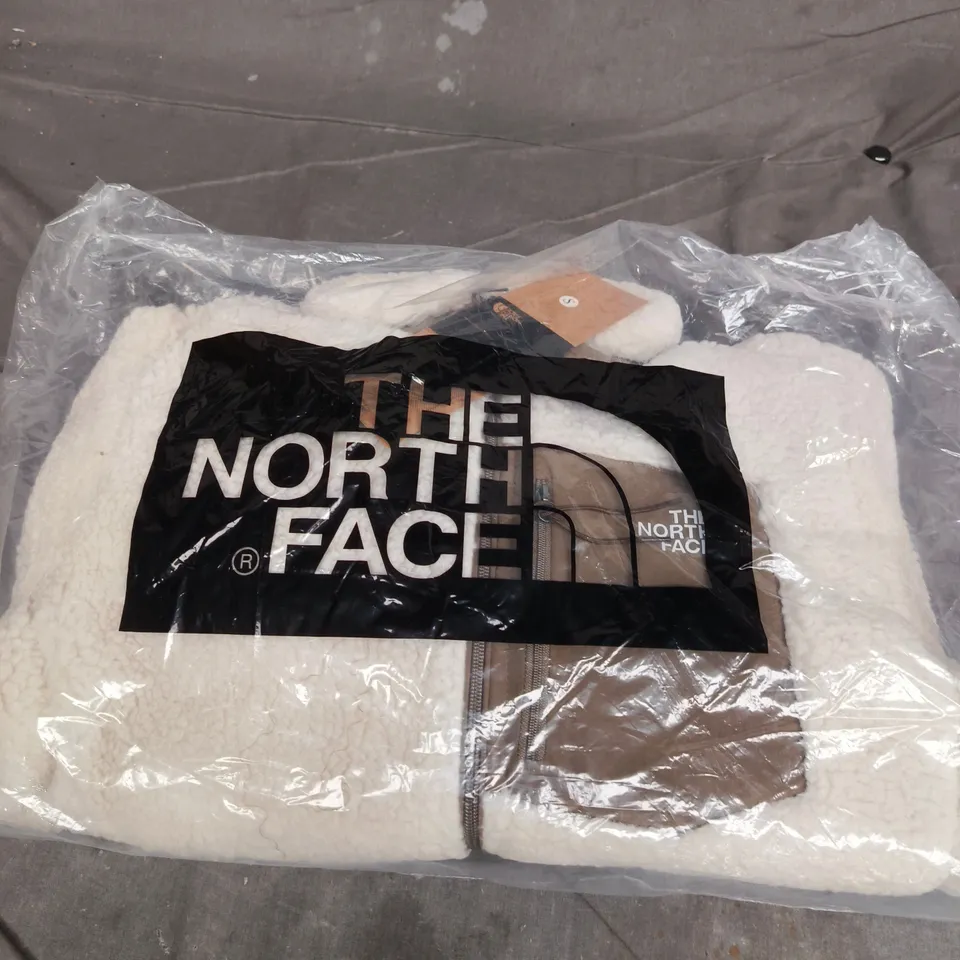 THE NORTH FACE FLEECE JACKET – WHITE – SIZE S