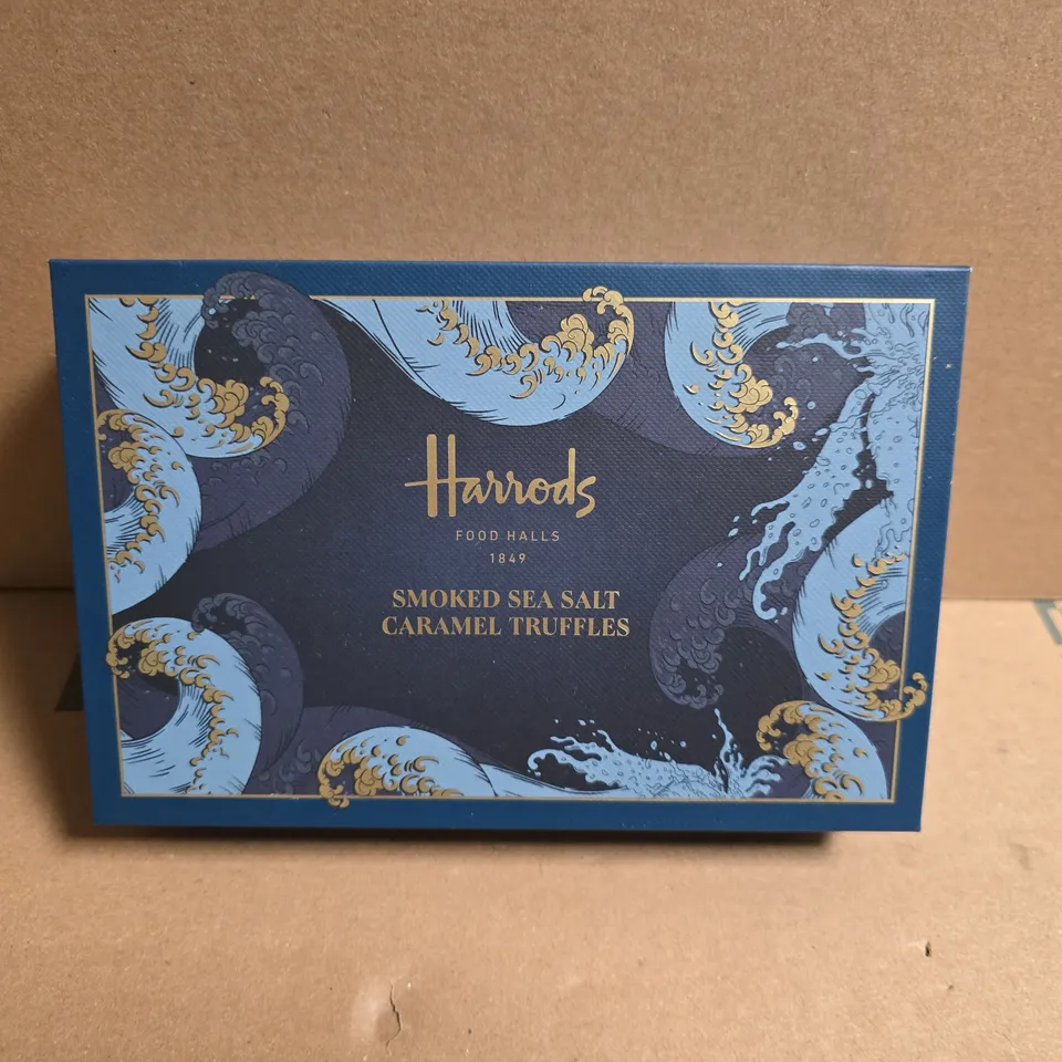 HARRODS SMOKED SEA SALT CARAMEL TRUFFLES – BOXED