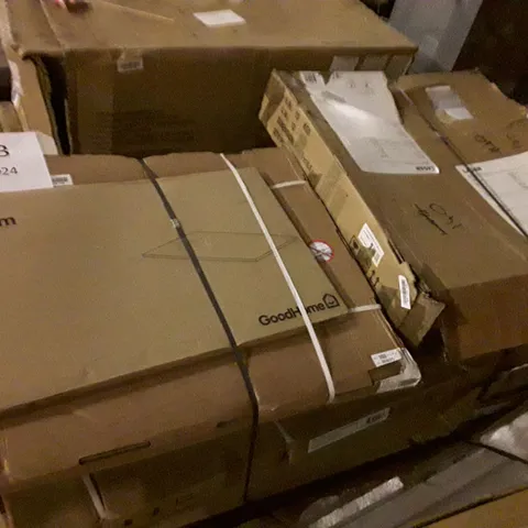 PALLET OF ASSORTED BATHROOM PARTS