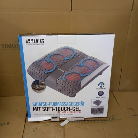 HOMEDICS GEL SHIATSU FUBMASSAGERAT MIT SOFT TOUCH GEL