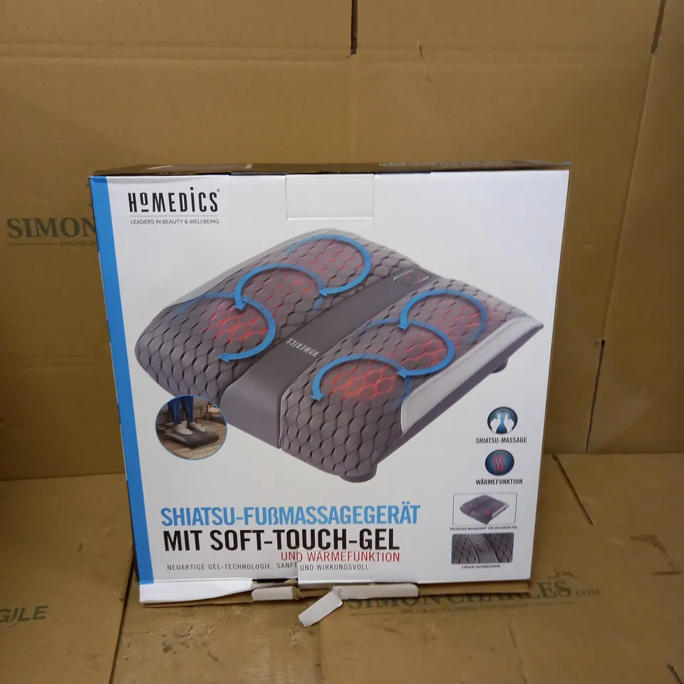 HOMEDICS GEL SHIATSU FUBMASSAGERAT MIT SOFT TOUCH GEL 