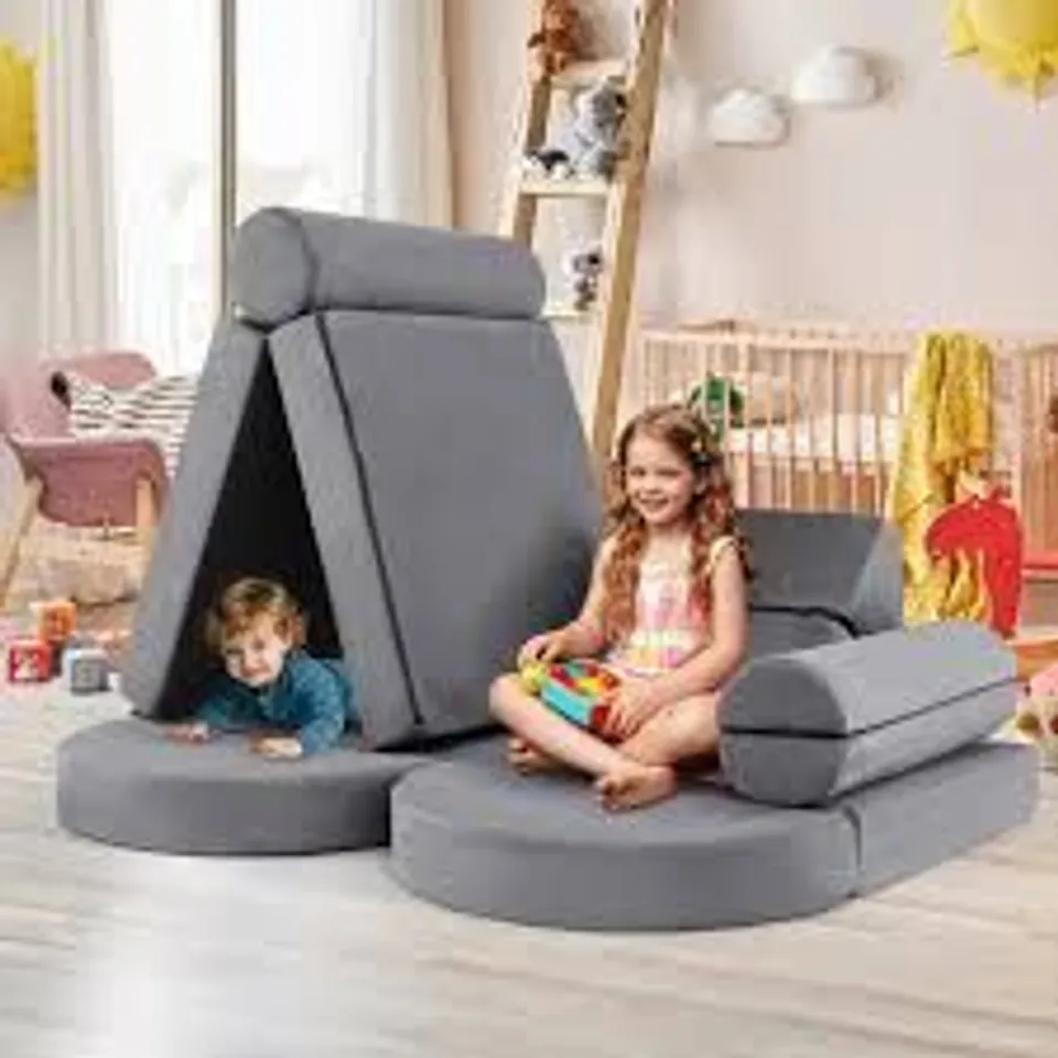 BOXED KIDS SOFA ARMREST CHAIR WITH STORAGE FUNCTION