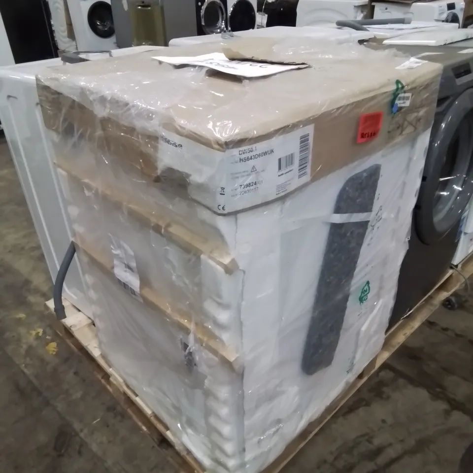 PACKAGED HISENSE HS622E90WUK FREESTANDING STANDARD DISHWASHER 85CM HIGH - E RATED, WHITE, 24 X 23 X 33 INCHES (L X W X H) [ENERGY CLASS E] [ENERGY CLASS E]