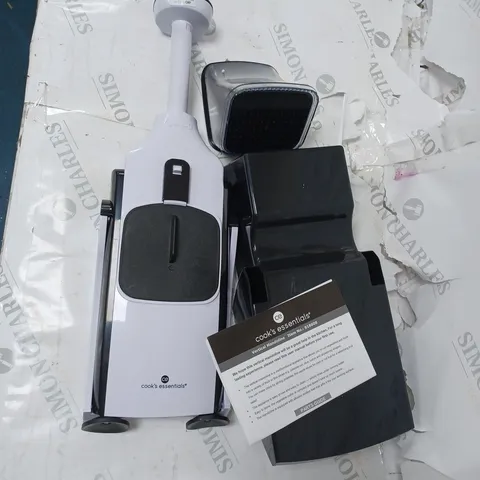 BOXED COOK'S ESSENTIALS VERTICAL MANDOLINE IN BLACK/WHITE