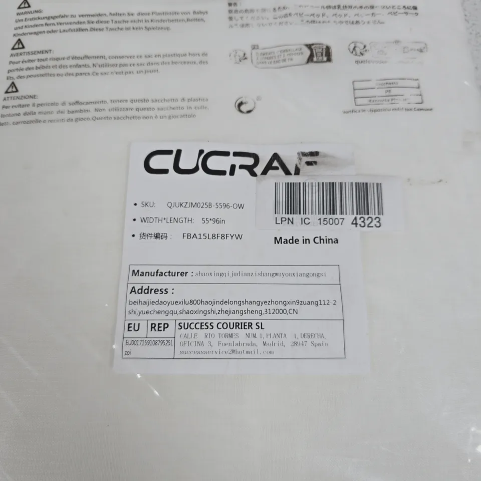 CUCRAF PREMIUM CURTAINS DECORATE YOUR LIFE – PACKAGED CURTAINS (MADE IN CHINA)