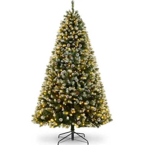 BOXED 6FT LIGHTED ARTIFICIAL SPRUCE CHRISTMAS TREE (1 BOX)