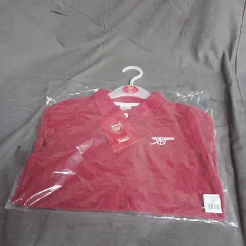 BAGGED ARSENAL KIDS CANNON POLO SHIRT IN RED SIZE 4-5YRS