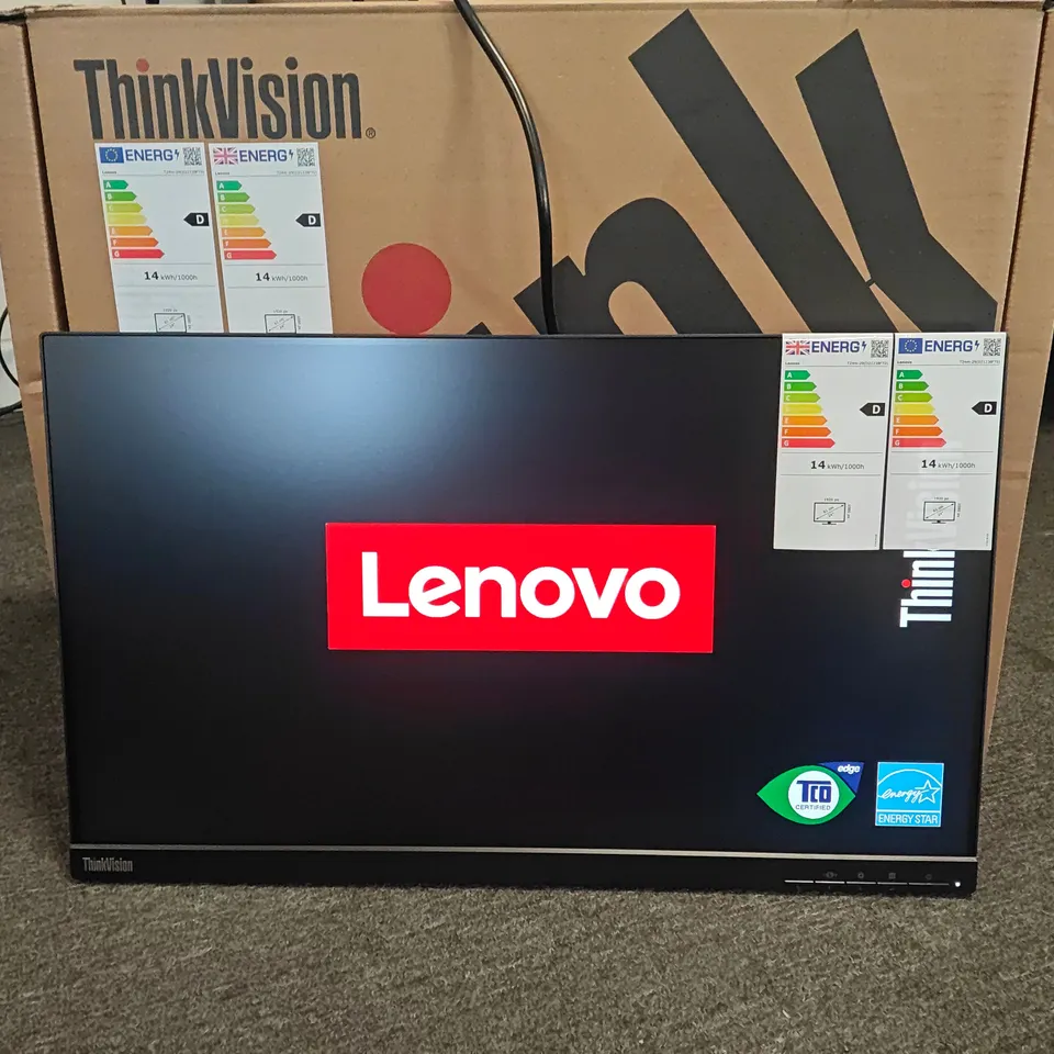 BOXED LENOVO THINKVISION LED BACKLIGHT FLAT PANEL MONITOR - TM24M29