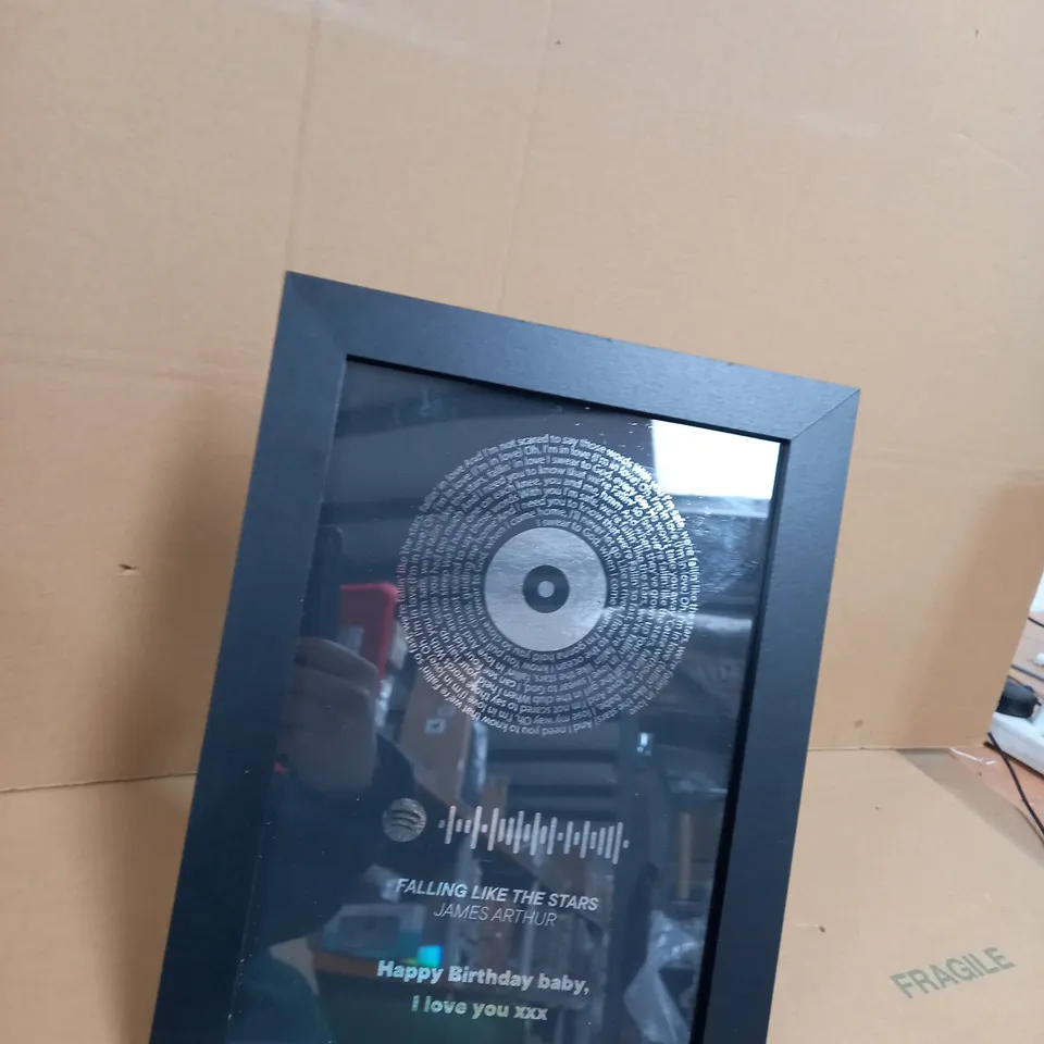 BLACK SPOTIFY PICTURE FRAME 