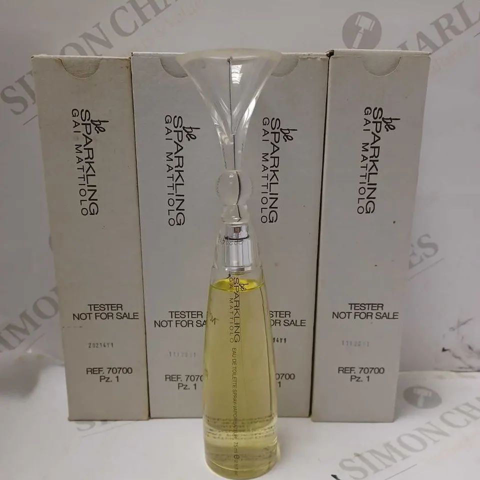 LOT OF 4 X 75ML GAI MATTIOLO BE SPARKLING EAU DE TOILETTE TESTERS 