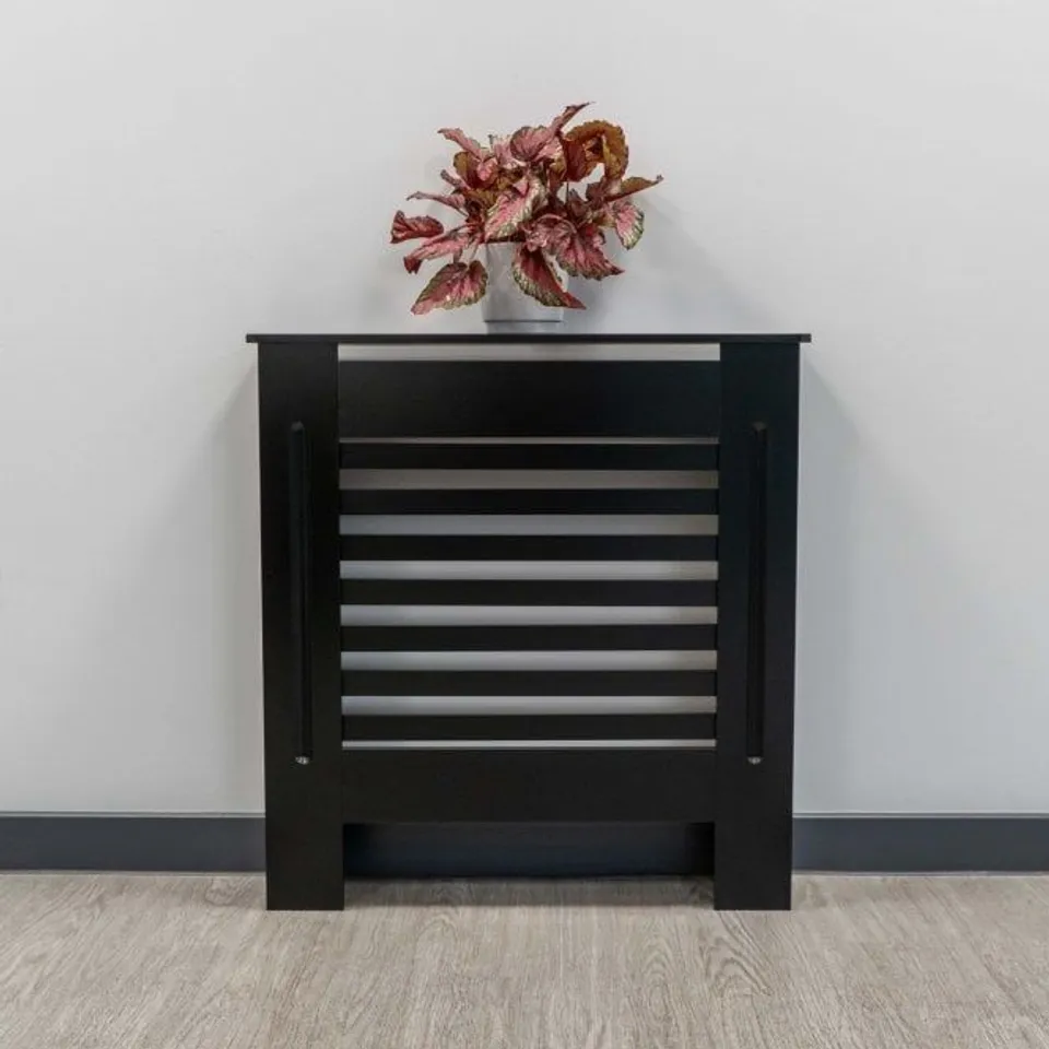 BOXED JACK STONEHOUSE HORIZONAL LINE RADIATOR COVER, SMALL - BLACK (1 BOX)