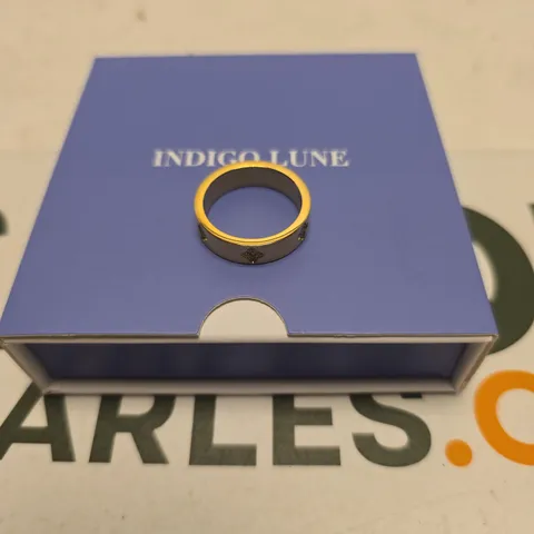 INDIGO LINE GOLD-TONE RING