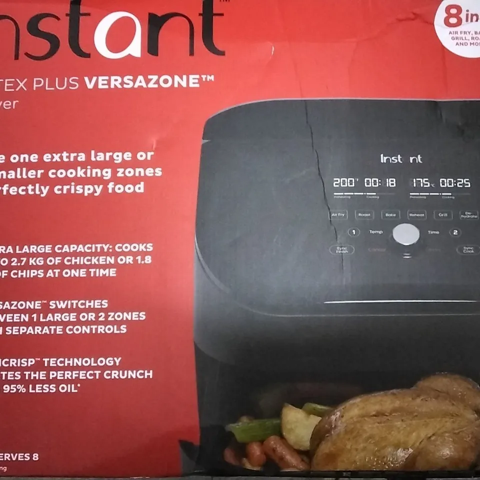INSTANT VORTEX 8 IN 1 DUAL AIR FRYER 7.6L 