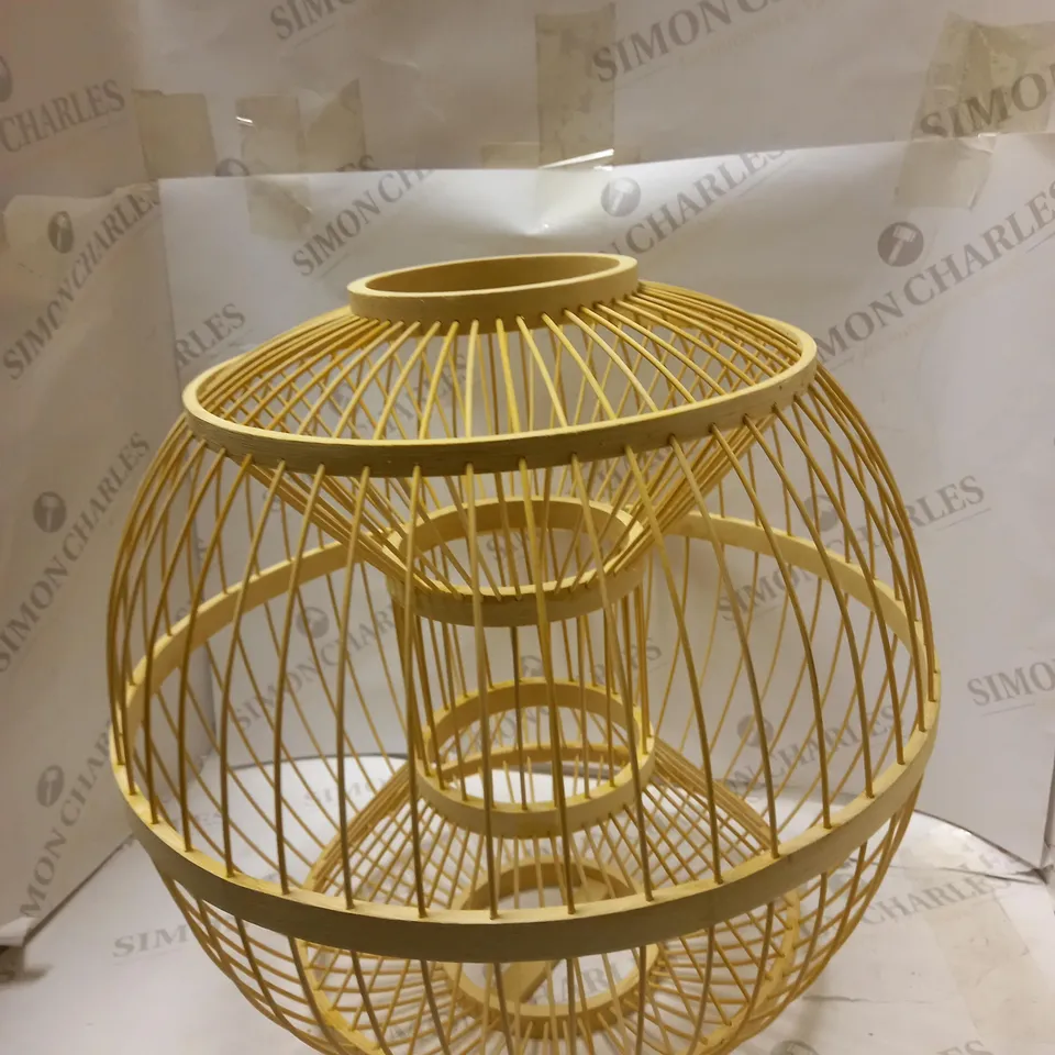 BAMBOO GLOBE STYLE CEILING PENDANT LIGHTSHADE 