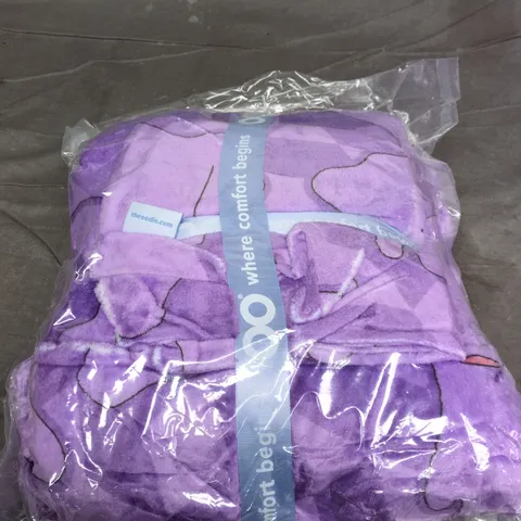 SEALED OODIE OVERSIZED HOODED BLANKET - PURPLE